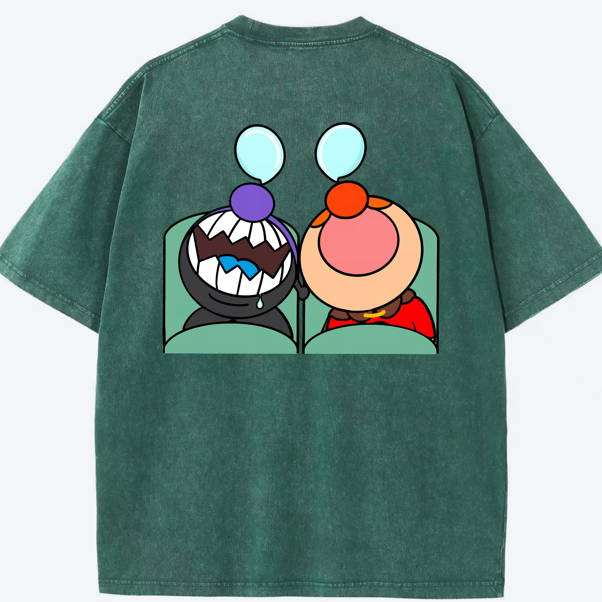 （画像用） アンパンマン Anpanman 綿100% ヴィンテージ風 半袖Tシャツ（背面プリント）